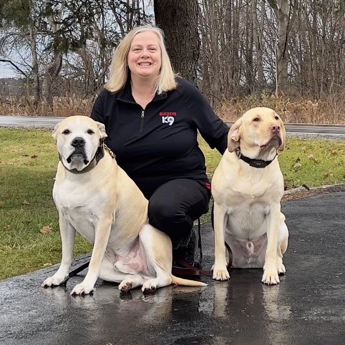 Mindi Childress Dog Trainer and her boys Thor and Loki